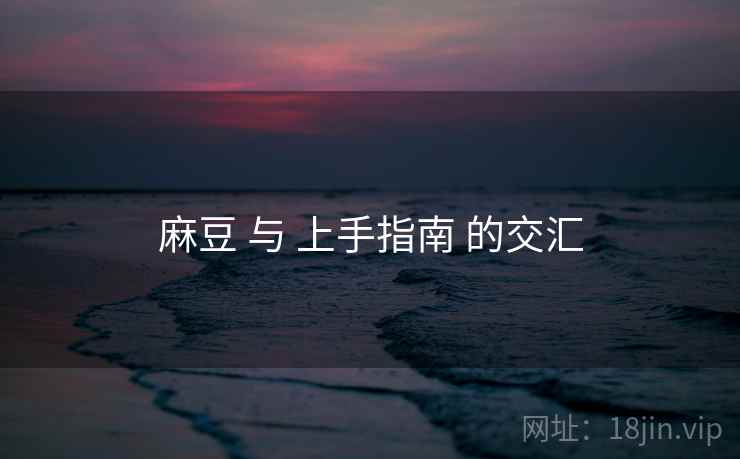 麻豆 与 上手指南 的交汇  第2张