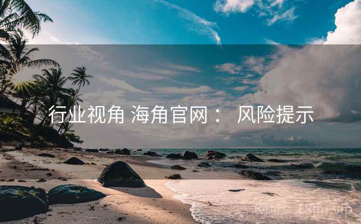 行业视角 海角官网 ： 风险提示