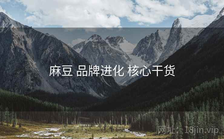 麻豆 品牌进化 核心干货